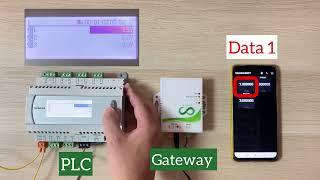 Sync data from PLC with your mobile phone (Modbus to MQTT Gateway)