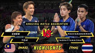 Amazing‼️Very epic  Chen/Toh vs Puavaranukroh/Taerattanachai World Tour Finals badminton