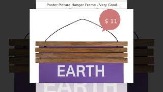 Poster Picture Hanger Frame - Very Good Wood Grain and walnut Wood Pattern!!