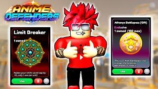 ПОЛУЧИЛ НОВЫЙ LIMIT BREAKER и ATHENYX BATTLEPASS в ANIME DEFENDERS ROBLOX