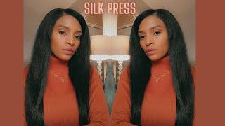 Silk Press on Natural Hair | Roxanna Renea