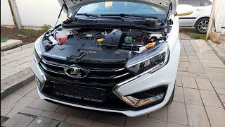 Lada Vesta NG 24 г. в. Установка сигнализации с автозапуском в городе Самара. Обращайтесь.