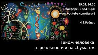 Н.Б.Рубцов «Геном человека в реальности и на бумаге»