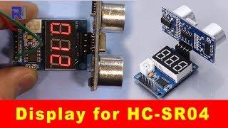 HC-SR04 Ultrasonic Distance Finder LED Display without Arduino