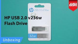 HP USB 2.0 v236w Flash Drive Unboxing