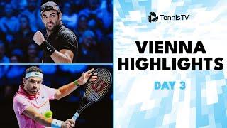 Berrettini vs Tiafoe THRILLER; Dimitrov, Zverev, Paul in Action | 2024 Vienna Day 3 Highlights