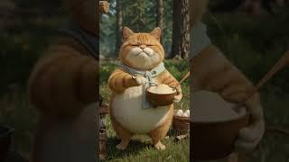 Pancakes & Purrs: A Cat Lover's Breakfast Dream #cat #cute #shorts