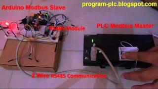 RS485 Communication Between PLC Modbus Master and Arduino Modbus Slave