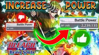 HOW TO RAISE YOUR BATTLE POWER FAST! Bleach: Brave Souls