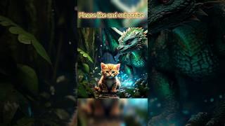 cat and dragon  #viral #trending #cat #cuteanimal #catlover #cutecat #youtubeshorts #shorts