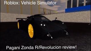 Pagani Zonda R (Revolucion) Review! | Vehicle Simulator - Roblox