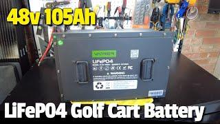 Vatrer 48V 105Ah LiFePO4 Golf Cart Lithium Battery Kit