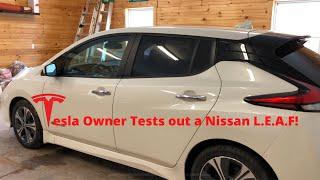 Tesla Model 3 Owner Reviews a Nissan Leaf