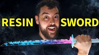 Making an Air-themed Resin SWORD (it glows!)