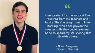 Congratulations 2020 U.S. Presidential Scholars (New England & upper Mid-Atlantic)