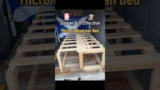 Camper Van Pullout Bed #camper #selfbuildcamper #microcamper #vanlife