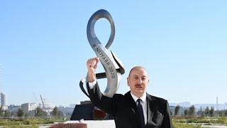 İlham Əliyev Bakıda Zəfər parkının açılışında iştirak edib