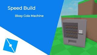 Roblox Studio Speedbuild - Bloxy Cola Machine