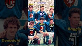 Italy squad vs Brazil Final World Cup 1994Clubs#footballshorts #worldcup #calcio