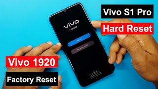 Vivo S1 Pro Hard Reset | Vivo S1 Pro (1920) Factory Reset | Vivo 1920 Pin Unlock Without PC