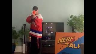 Shooting 60 Rival Rounds As Fast As Possible!  With The Nerf Rival Hades!