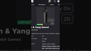 ( Limited UGC Item ) How to get Yin & Yang Sword ROBLOX ( 2023 ) DeanOfficial YT