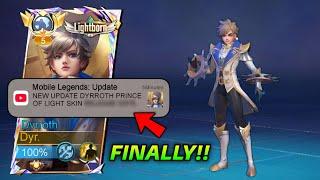 UPDATE: PRINCE OF LIGHT DYRROTH SKIN IS COMING!!  - MLBB