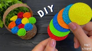 Easy Gift Idea!  How to make Basket with flowers  Mother’s Day