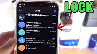 ANY iPhone How To Lock Telegram!
