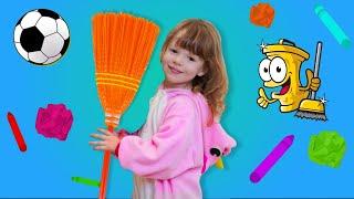 Clean up the room | Kids song by Kids Music Land