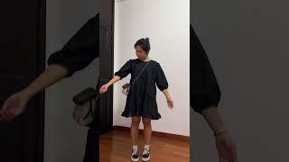 ￼GRWM with my oversized comfy dress. #fashion #ootd #sewing #reels #fyp