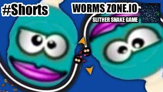 worms zone io slither snake game #shorts