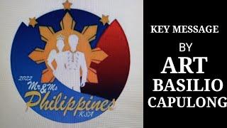 MMPKSA 2022 v1/KEY MESSAGE BY ART BASILIO CAPULONG v1 #mmpksa #filcom #event #phembassy #wfdcteam