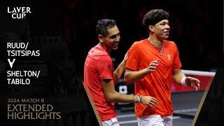 Ruud/Tsitsipas v Shelton/Tabilo Extended Highlights | Laver Cup 2024 Match 8