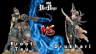 Kroot Tau vs Drukhari  | Pariah Nexus Competitive | Warhammer 40k Battle Report