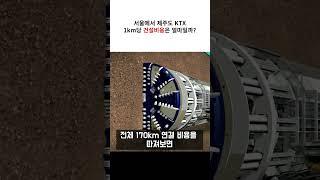 서울-제주도 KTX 1km당 얼마나 들까?