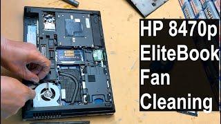 How to disassemble and clean laptop Fan HP EliteBook 8470p