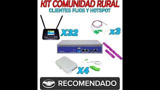 Olt Gpon 1 puerto 128 clientes fijos + Hotspot + Acceso remoto