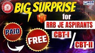 Big Surprise for RRB JE Aspirants RRB JE CBT - I & CBT - II | Khan Sir & Team | KGS Engineers