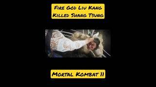 Fire God Liu Kang Killed Shang Tsung Brutally Mortal Kombat 11 #shorts #mk11