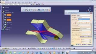 Catia imagine and shape Tutorial Blend Revolve Extruded #17