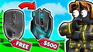 $1 Mouse V.S a $200 Mouse In Roblox BedWars!