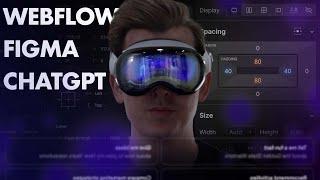 First Look at Webflow, Figma & ChatGPT in Apple Vision Pro!