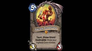 This is not what we stood for! - Taelan Fordring - Hearthstone