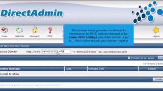 16) How to create a Domain Pointer in Direct Admin