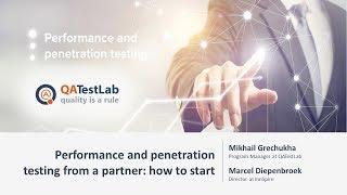 Performance and penetration testing with a partner: how to start