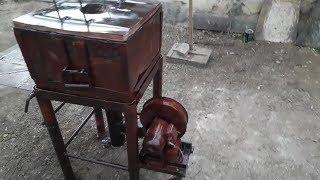 Угольный горн из металлома. coal furnace