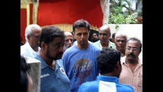 Rahul Dravid Visits VB Chandrasekhar house||Indian Cricketer VB.Chandrasekhar