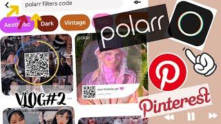 HOW TO EDIT PHOTOS IN POLARR & PINTEREST USING QR QODE || TUTORIAL