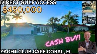 DIRECT GULF ACCESS HEATED POOL LIFT & DOCK #219 | YACHT CLUB CAEP CORAL FL